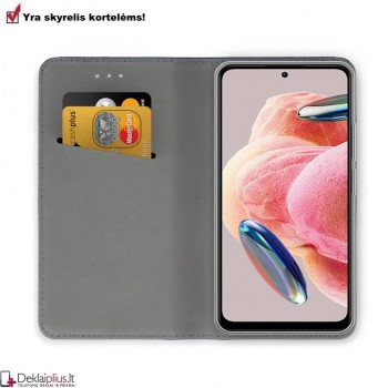 Telone atverčiamas dėklas - juodas (Xiaomi Redmi Note 12 4G) Telone atverčiamas dėklas - juodas (Xiaomi Redmi Note 12 4G)